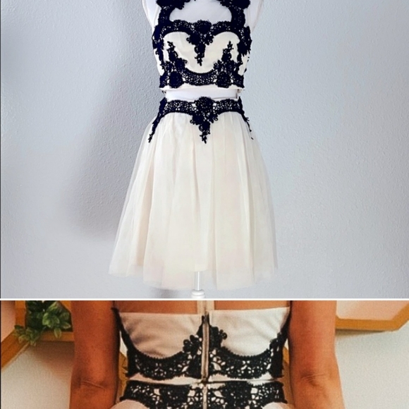 Elegant two piece dress - Picture 2 of 4